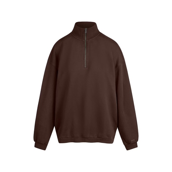 Skims Boyfriend Fleece Oversized Half Zip